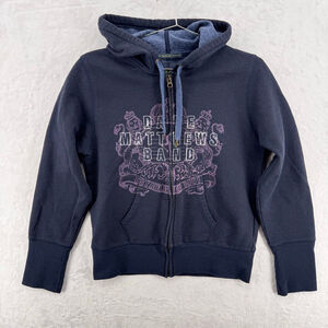 Dave Matthews Band Hoodie by Playback Band Concert 90s Blue DMB Grunge Y2K Indie